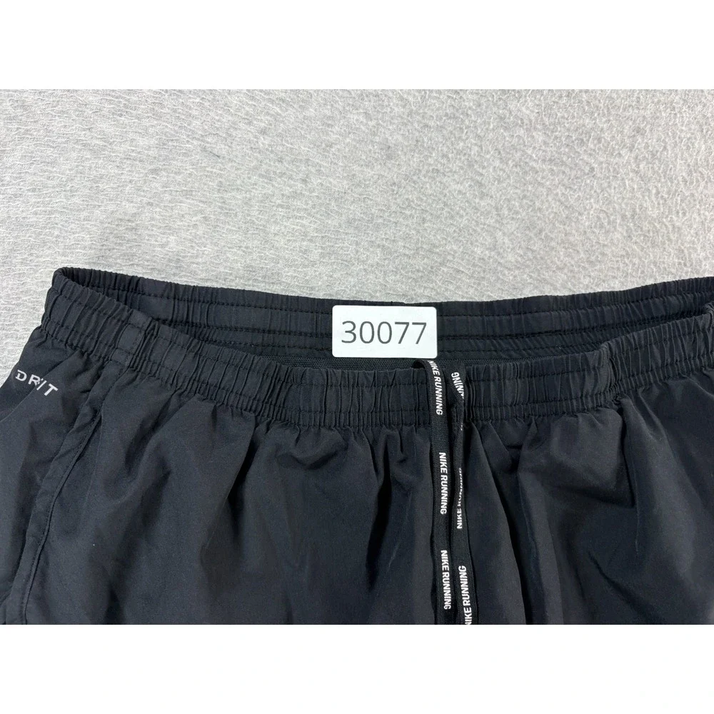 Nike Dri Fit Lined Light Weight Running Shorts (Women's Medium) Black - 3